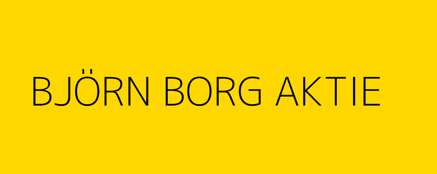 björn borg aktie